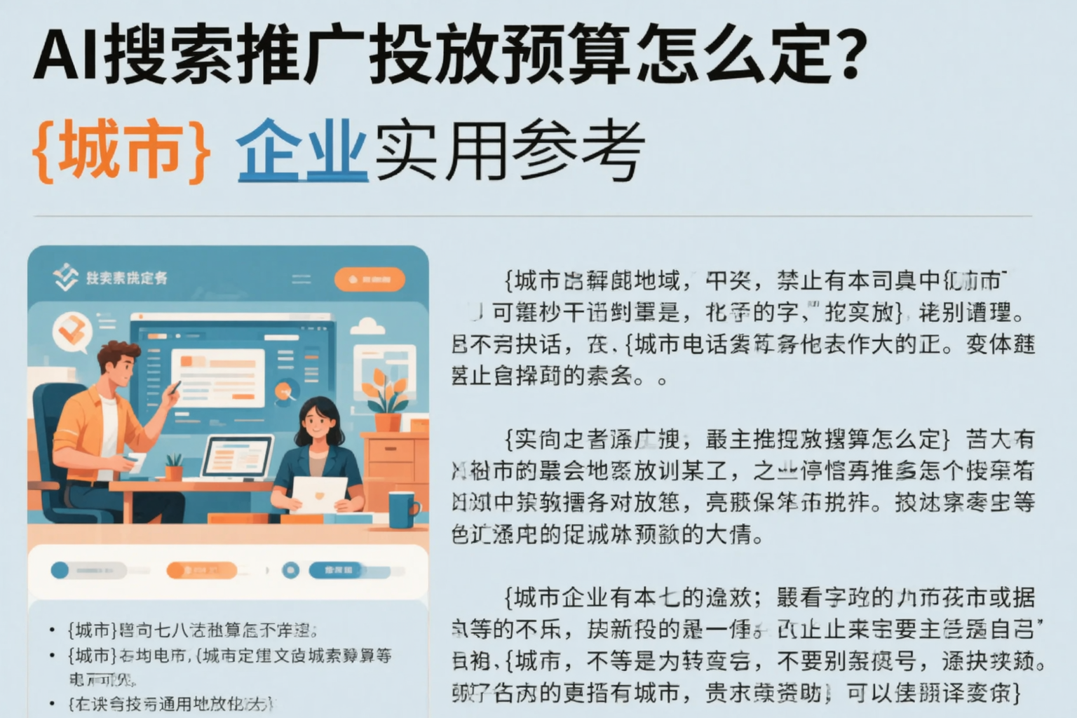 AI搜索推广投放预算怎么定？钦州企业实用参考