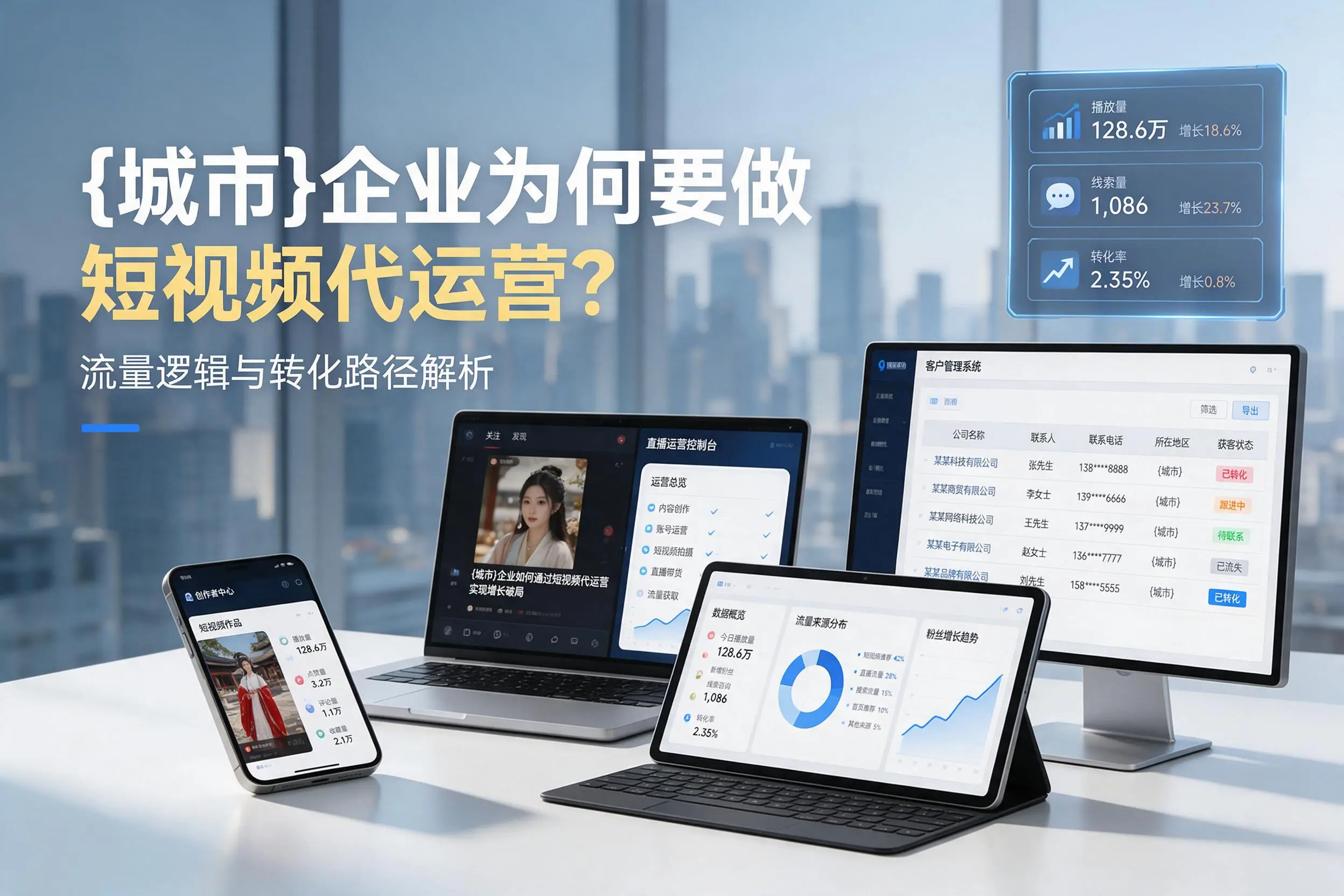 钦州企业为何要做短视频代运营？流量逻辑与转化路径解析