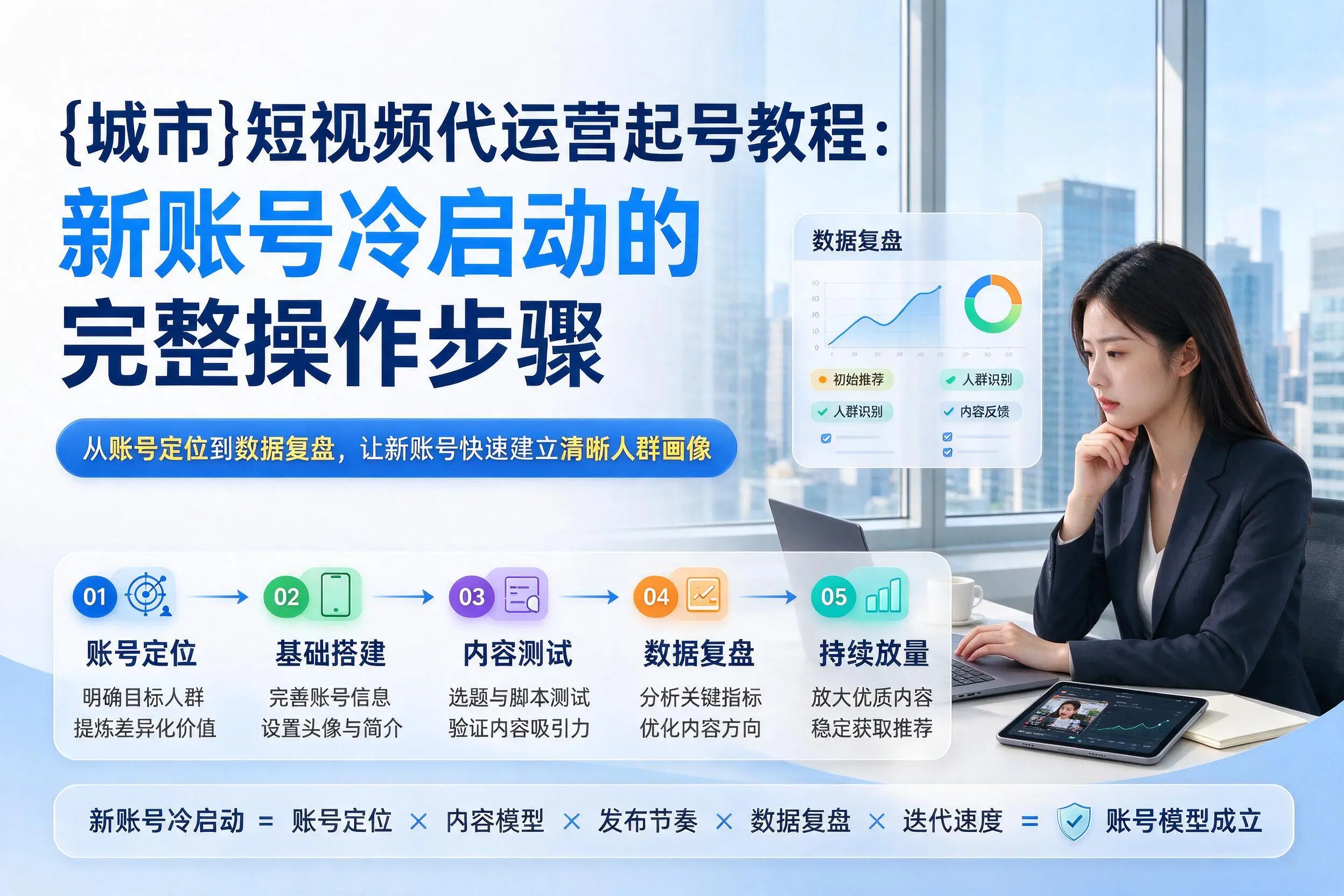 钦州短视频代运营起号教程：新账号冷启动的完整操作步骤
