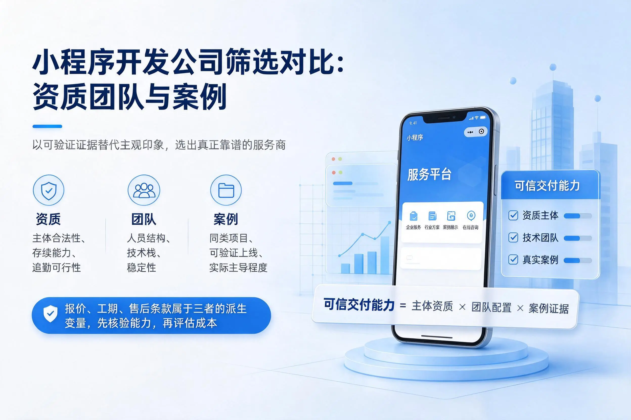 钦州小程序开发公司筛选对比：资质团队与案例