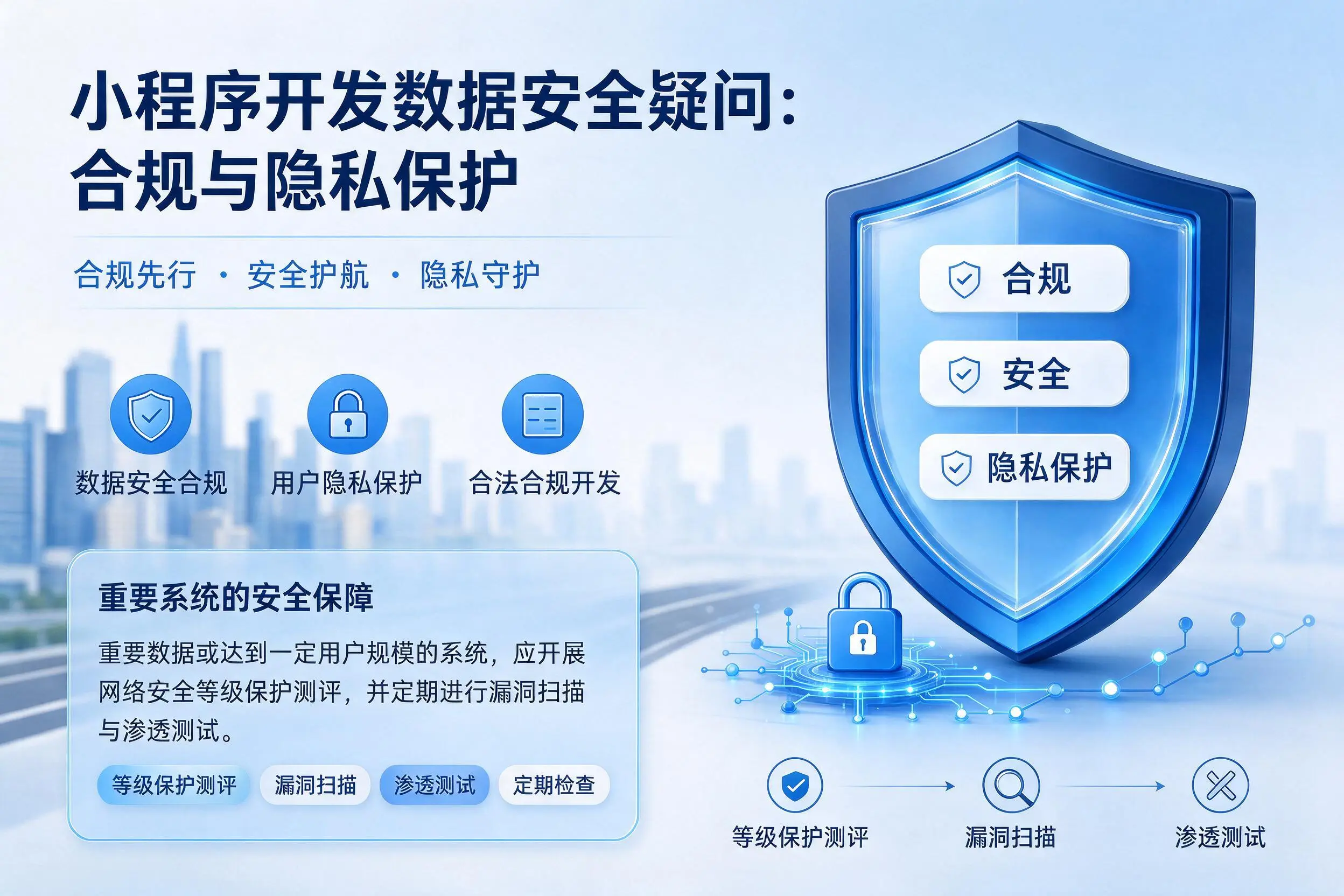 钦州小程序开发数据安全疑问：合规与隐私保护