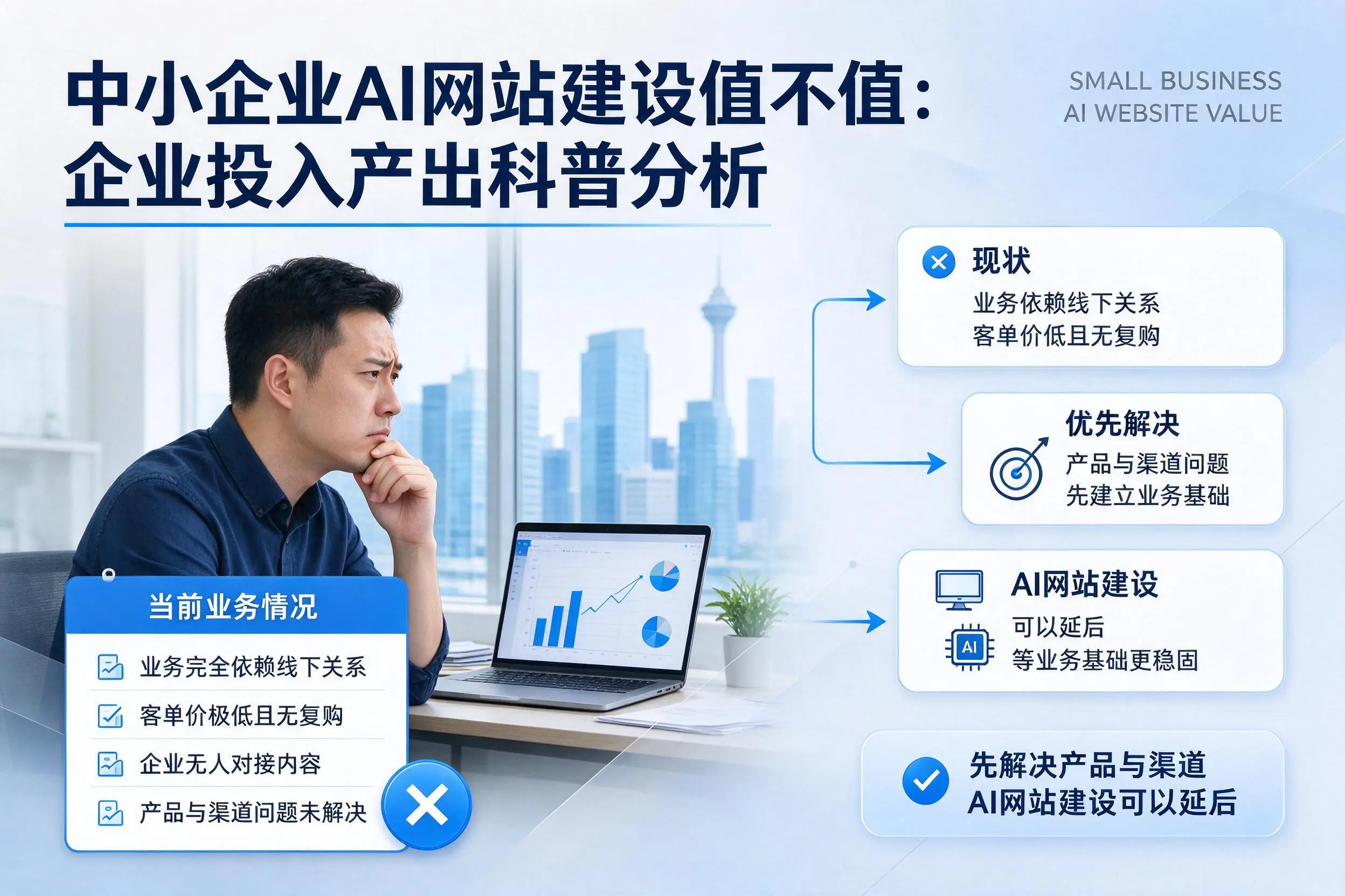 中小企业AI网站建设值不值：钦州企业投入产出科普分析