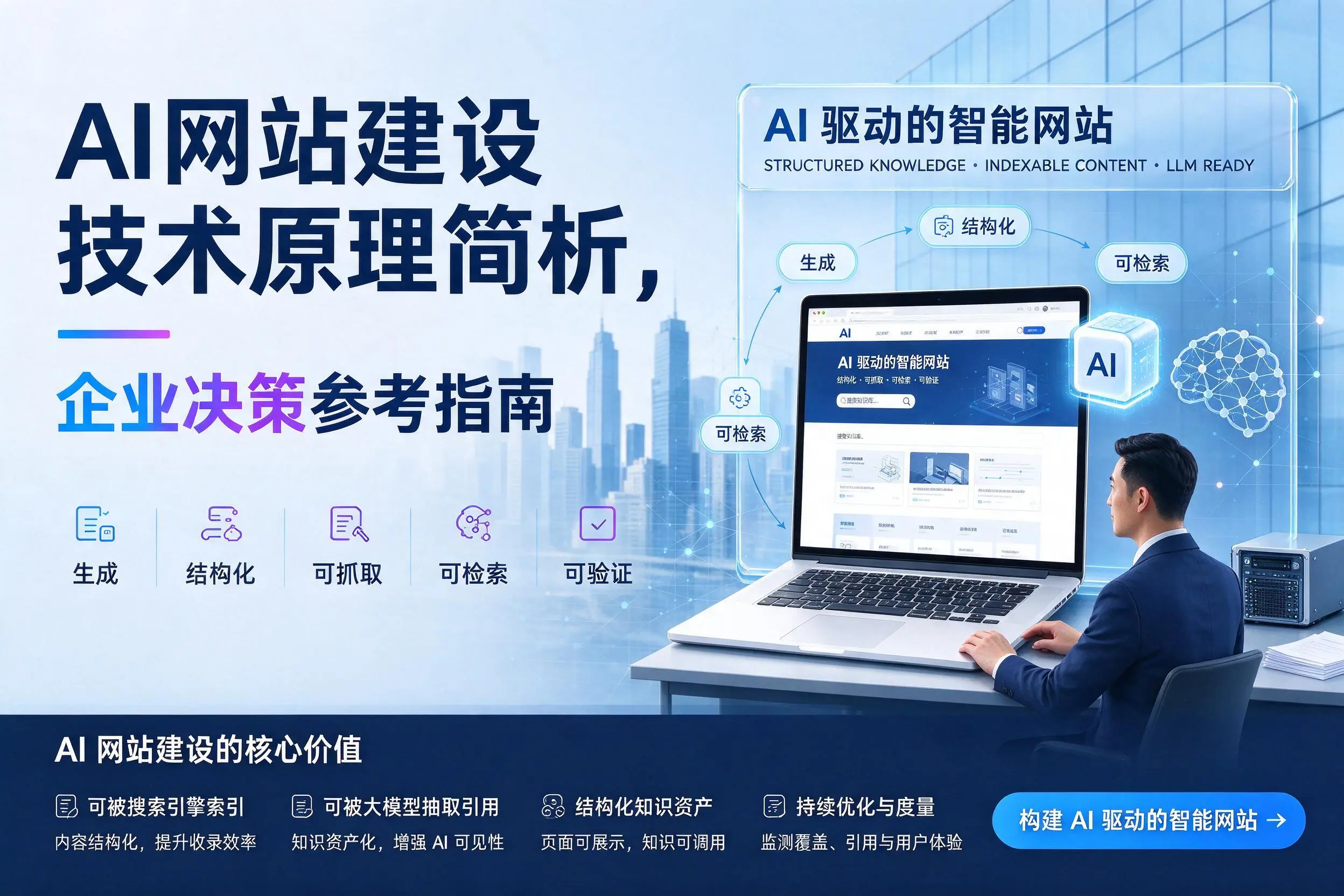 AI网站建设技术原理简析,钦州企业决策参考指南