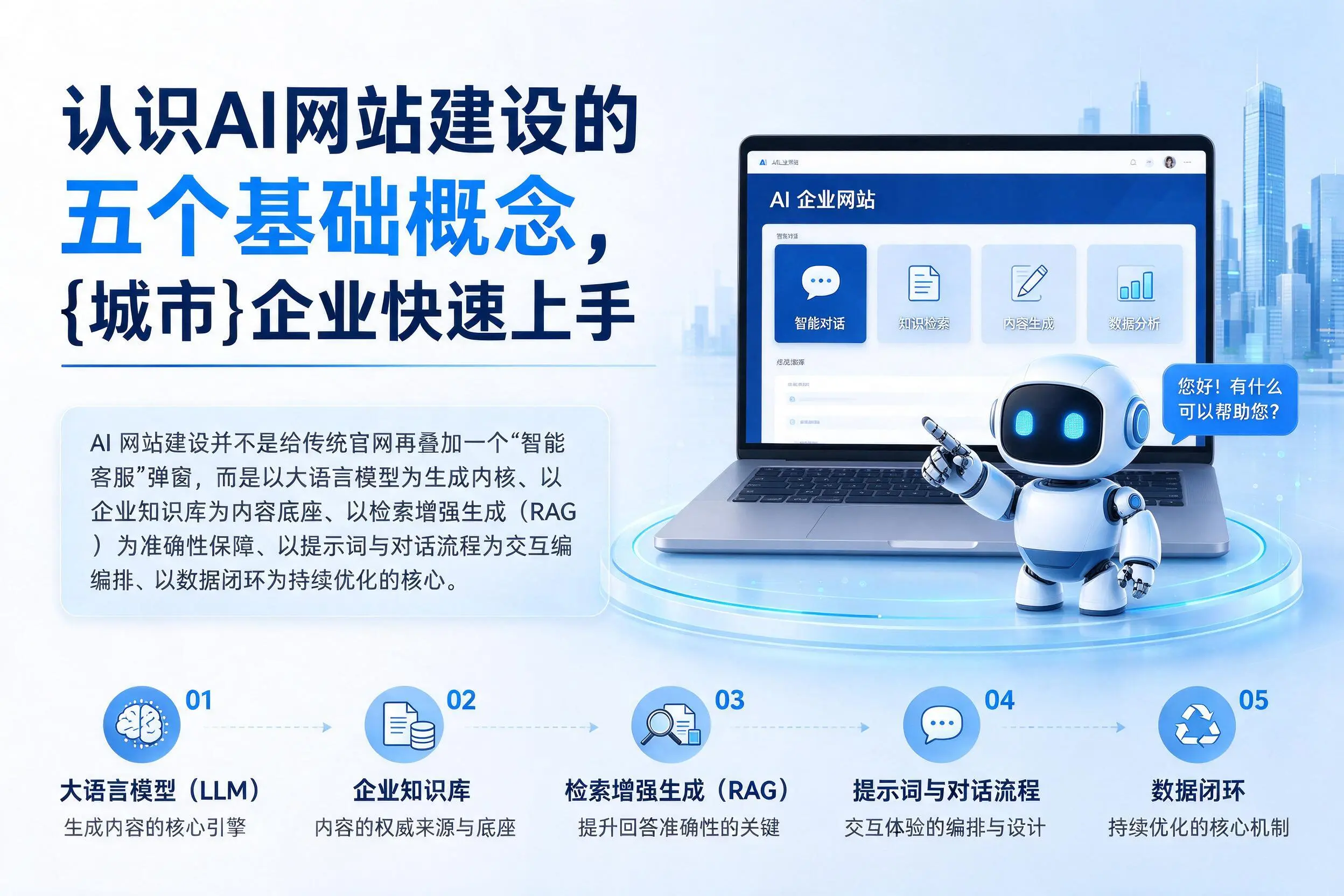 认识AI网站建设的五个基础概念，钦州企业快速上手