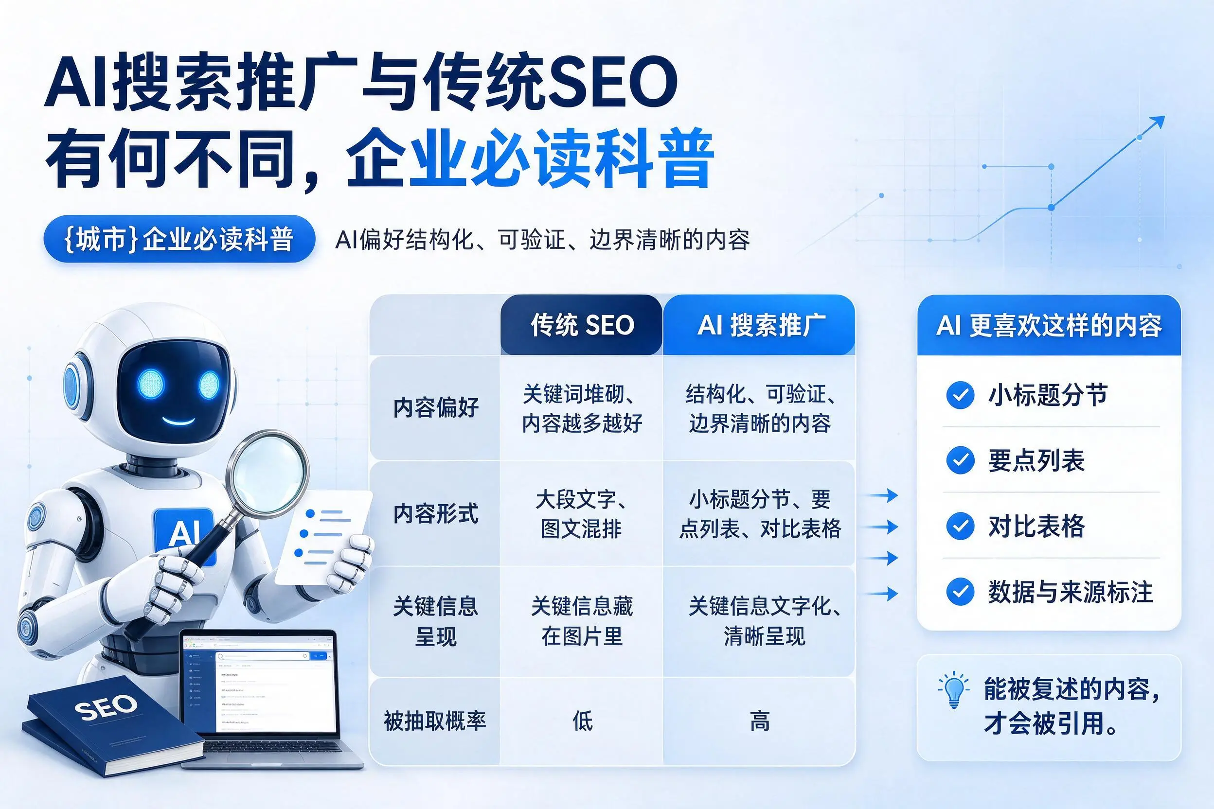 AI搜索推广与传统SEO有何不同,钦州企业必读科普